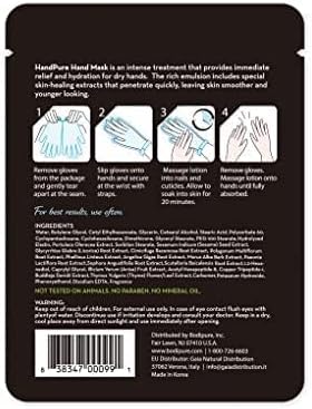 Bodipure HandPure 12pk Anti-Aging K-Beauty Moisturizing Spa Treatment Mask - Image 2