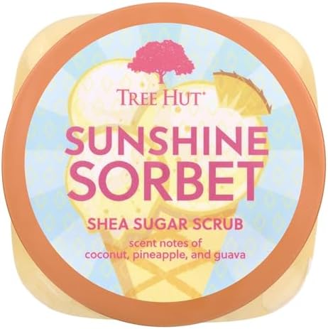 Tree Hut Shea Sugar Scrub, Sunshine Sorbet, 18 Fl Oz, 18 Ounce (Pack of 12) - Image 4