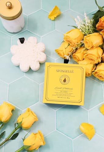 Spongellé Sweet Patchouli Wild Flower Bath Sponge with Box for Mothers Day Gift | Built-in Body Wash & Body Scrubber, Shower Loofah Sponge for Women | 14+ uses - Image 5