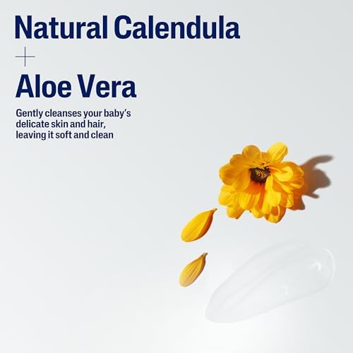 Cetaphil Baby Shampoo and Body Wash with Organic Calendula, Tear Free, Hypoallergenic, Ideal for Everyday Use, Dermatologist Tested, 7.8oz (Pack of 12) - Image 4