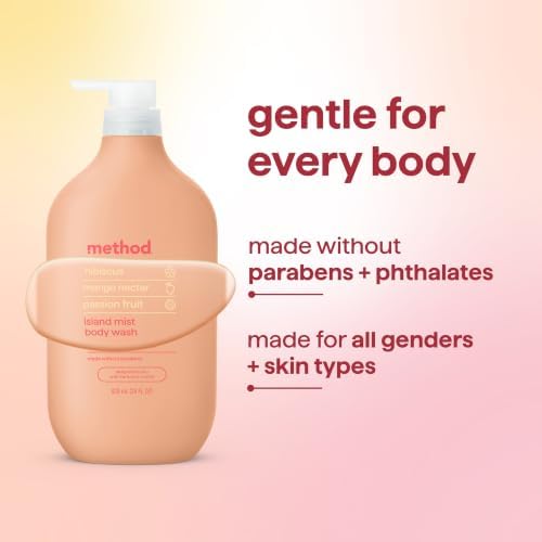 Method Body Wash, Island Mist-Leaves Skin Feeling Soft & Moisturized, Made Without Parabens, Notes of Hibiscus, Mango Nectar & Passion Fruit, 28 fl oz - Image 7