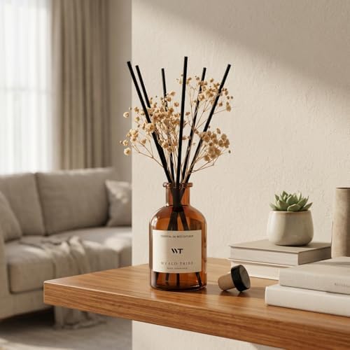 Coconut & Vanilla Scent Reed Diffuser Set for Bathroom Decor - Image 4