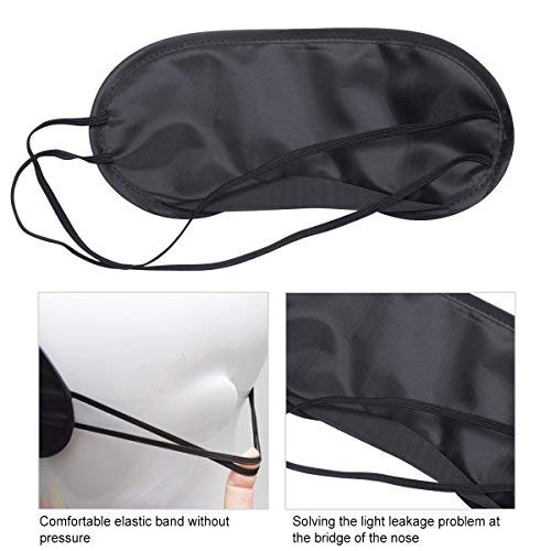 12 Pcs Multicolor Sleep Eye Mask Soft Eye Mask Cover Lightweight Blindfold with Elastic Strap Headband Eyeshades for Travel Nap Eye Cover for Kids Women Men, 12 Colors