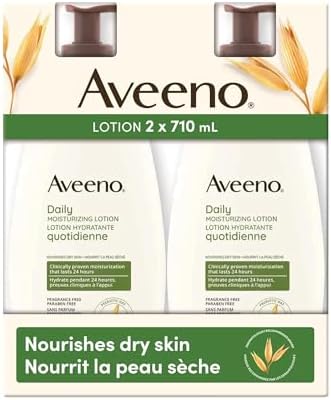 Aveeno Active Naturals Daily Moisturizing Lotion, New 2 Pack Of 20 Fl Ounce Pump, 1 Fl Ounce by Aveeno