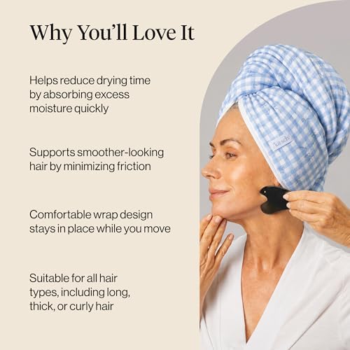 Kitsch XL Microfiber Hair Towel Wrap for Women - Image 5