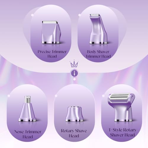 Risina 5-in-1 Bikini Trimmer for Women, Gifts for Women, Grooming Kit - Image 5