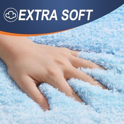 OLANLY Bathroom Runner Rug 45x27, Extra Soft Absorbent Microfiber Bath Rugs - Image 3