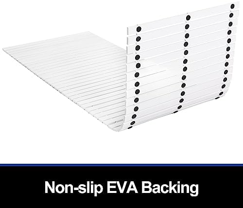 Bath Mat Bathroom Runner Long Large Rugs Floor Wood Shower Bathtub Waterproof Non Slip Accessories 16x48 Inch Easy to Clean, White, 1 pc - Image 3