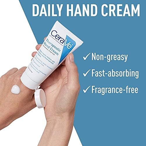 CeraVe Therapeutic Hand Cream for Dry Cracked Hands With Hyaluronic Acid and Niacinamide,Fragrance Free 3 Ounce,(Pack of 2) - Image 6
