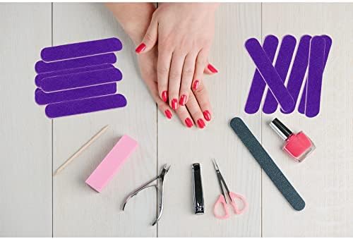 Mini Nail Files Bulk (100 Pcs), Double Sided Emery Board Nail File for Nature Nails, Manicure Tool Set Disposable Colorful Nail File for Home Salon Use Travel Size Men Women Kids Wood Board - Image 5