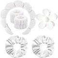Spa Headband Set Washing and makeup sponge hair hoop suit bath towel cloth for cleaning the face or bath beam. (White, Average code) by Pezlun