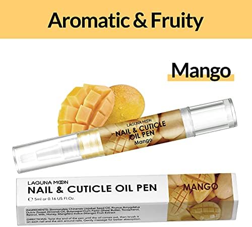 Lagunamoon Mango Cuticle Oil Pen for Nail Care, 5ml Nail Oil Pen with Natural Ingredients to Moisturize and Nourish Dry Nails and Cuticles, Cuticle Oil to Prevent Nail Cracking and Hangnails - Image 7