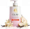 Olay Regenerist Body Lotion for Women, 96HR Moisture, Lightweight Skin Texture Care, with Niacinamide & Collagen Peptide, Free of Parabens & Phthalates, Vanilla Orchid & Pear Nectar Scent, 17 fl oz by Olay