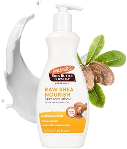 Palmer's Shea Formula Raw Shea Body Lotion, Pump, 13.5 Fl Oz (Pack of 2) - Packaging May Vary by Palmers