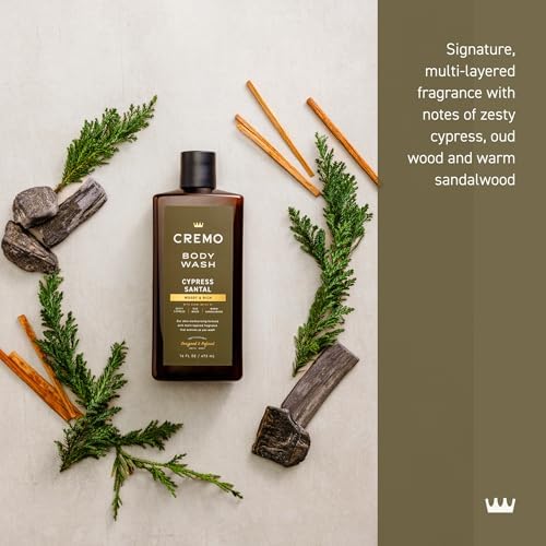 Cremo Body Wash for Men, Rich-Lathering Cypress Santal, 16 Fl Oz (Pack of 12) - Image 2