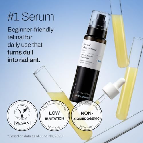 MEDITHERAPY Retinal Skin Booster Serum 5.07 fl.oz | Retinaldehyde, Niacinamide, Cica | Face & Body Serum for Uneven Skin, Refining Texture & Signs of Aging | Korean Skincare - Image 2
