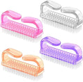 Larbois Handle Grip Nail Brush, Nail Brushes Hand Fingernail Brush Cleaner Scrubbing Kit Pedicure for Toes and Nails Men Women (4 Pack) by Larbois
