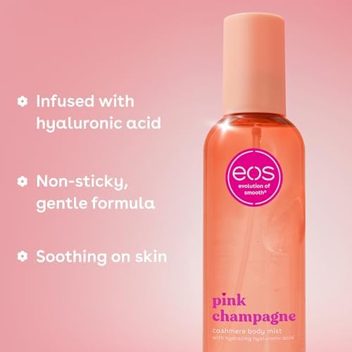 eos Essentials Bundle - Body Wash, Body Mist, Body Lotion - Pink Champagne - Image 4