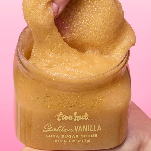 Tree Hut Golden Vanilla Body Scrub, Exfoliating Sugar Scrub, Vegan, 18 Ounce (Pack of 12) - Image 4