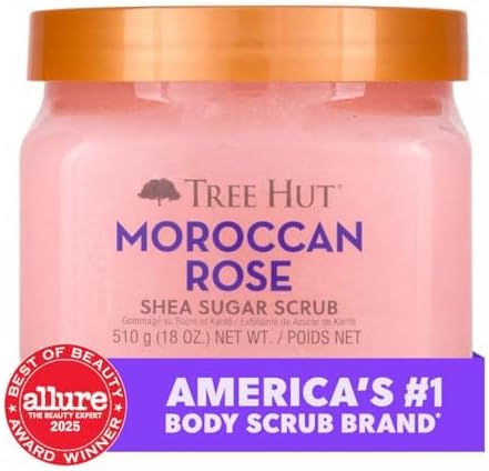 Tree Hut Moroccan Rose Body Scrub, Exfoliating Sugar Scrub, Vegan, 18 Oz - Image 2