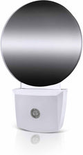 Night Lights Auto Sensor Black Ombre Night Light Solid Color Round Lamp Plug-in LED Nightlights Dusk to Dawn for Living Room Bedroom Bathroom Hallway Wall Decor