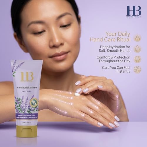 Health & Beauty Dead Sea Minerals Lavender Hand & Nail Cream 100ml – Moisturizing Hand Care for Dry Skin, Soft Hands, Nail Nourishment & Daily Hydration - Image 5