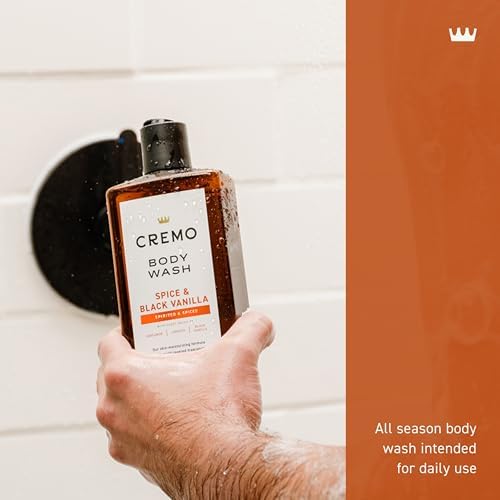 Cremo Body Wash for Men, Rich-Lathering Spice & Black Vanilla, 16 Fl Oz (Pack of 12) - Image 5