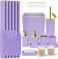 XLHOMO Bathroom Accessory Set - Bathroom Sets with Shower Curtain and Rugs by BetterbathroomwithXLHOME