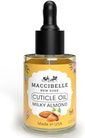 Cuticle Oil Almond Oil 0.5 oz - For Dry Nail Cracked Cuticles (Milky Almond 0.5 Fl Oz) by Maccibelle