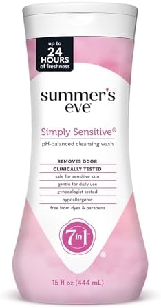 Summer's Eve All-Over Daily Feminine Wash, Simply Sensitive, 15 Fl Oz (Pack of 12) by SummersEve