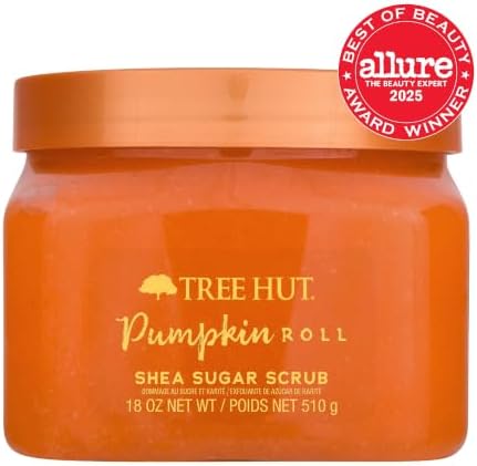 Tree Hut Pumpkin Roll Body Scrub, Exfoliating Sugar Scrub, Vegan, 18 Oz - Image 2