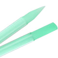 Bona Fide Beauty Czech Glass Cuticle Pusher (Jade Color) with Microfiber Sleeve, Gentle Manicure Stick and Cuticle Remover - Made in the Czech Republic