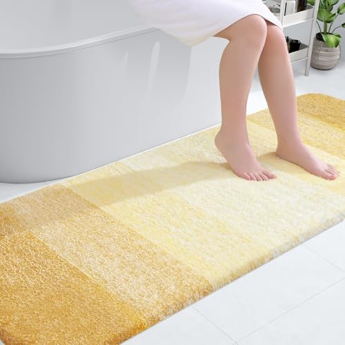 OLANLY Bathroom Runner Rug 70x24, Extra Soft Absorbent Microfiber Bath Rugs by OLANLY