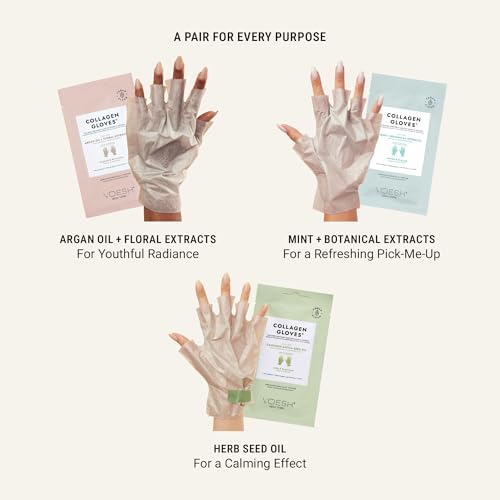VOESH Collagen Gloves, Vegan Hand Masks, Moisturizing Hand Mask, Lotion Gloves, Hydrating Gloves, Hand Care, Spa Manicure Gloves, Dry Hand Treatment - Image 5