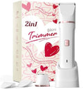 Risina 2-in-1 Bikini Trimmer for Women, Pubic Hair Trimmer, Face Shaver by Risina