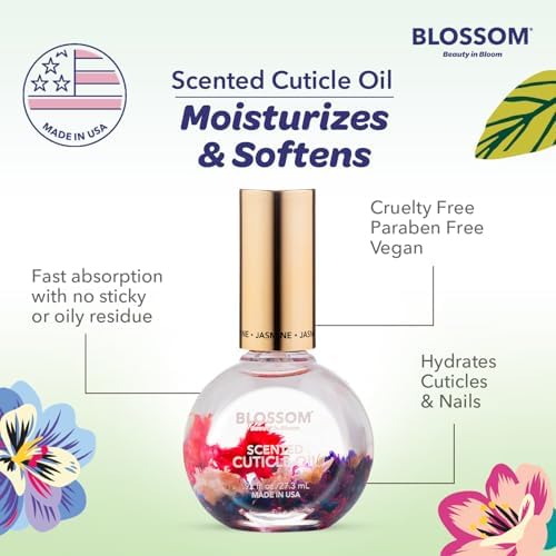 Blossom Cuticle Oil for Nails, Hydrating, Made in USA, Jasmine, 0.92 fl. oz - Image 6