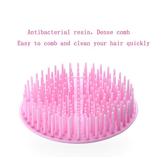 Aroveea Hair Scalp Brush Dandruff Cleaning Brush Shower Scalp Shampoo Brush Scalp Massager Pack of 4(Green and Yellow)