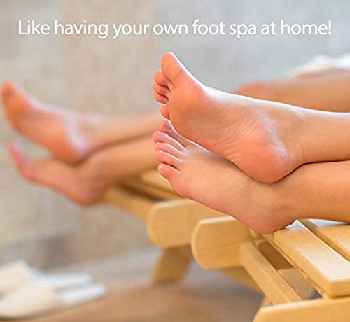 EVERMARKET Simple Feet Cleaner, Magic Foot Scrubber, Exfoliating Easy Feet Cleaning Brush, Foot Shower Spa Massager Slippers for Unisex Adults