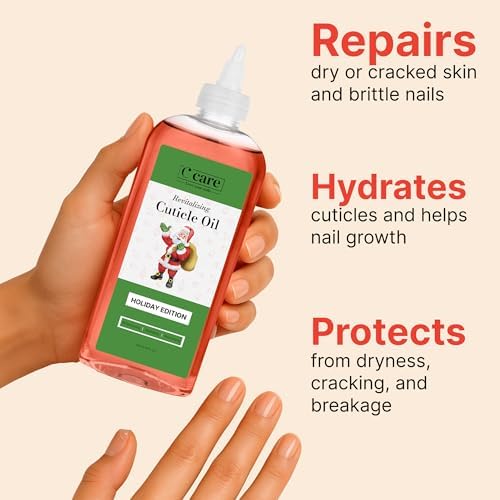 C CARE Holiday Edition Cuticle Oil For Nails - Repairs Cuticles Overnight - Moisturizes and Strengthens Nails and Cuticles - Image 3