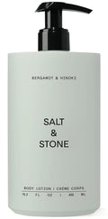 Salt & Stone Body Lotion for Women & Men | Bergamot & Hinoki | Hydrates, Nourishes & Softens Skin | Restores Dry Skin | Fast-Absorbing | Cruelty-Free & Vegan | 15.2 fl oz