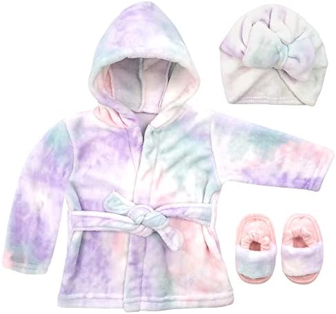 Rising Star Baby Toddler Robe Or Kids Robe for Girls and Boys - Kids & Baby Bath Robe Spa Set with Washcloth or Slippers by RisingStar