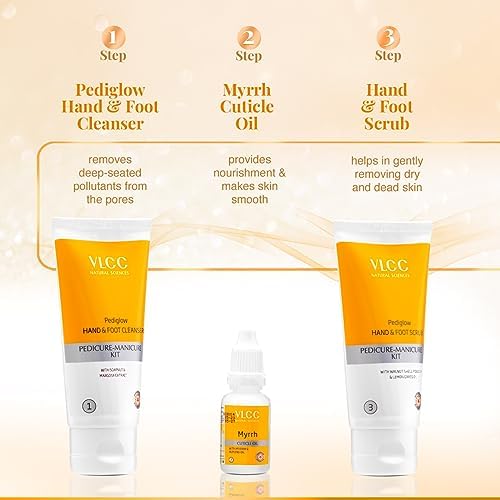VLCC Pedicure-Manicure Hand & Foot Kit((150gm+60ml)) - Image 6