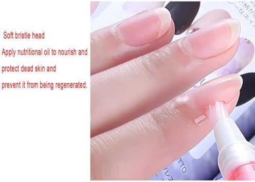 Moily 5 Pack Premium Cuticle Oil Pens Nail Care Kit For Women Moisturize Repair Brittle Nails Professional Manicure Tools Peach One Size - Image 5