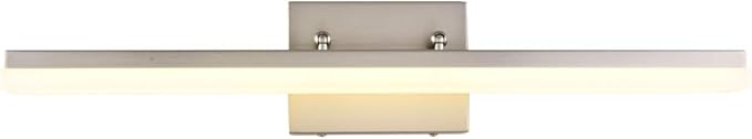 mirrea 24in Modern LED Vanity Light for Bathroom Lighting Dimmable 24w Brushed Nickel (Warm White 3000K)