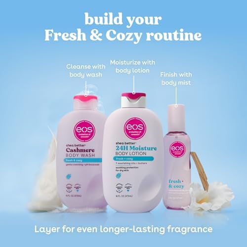 eos Cashmere Body Mist, Fresh & Cozy, Body Spray for Women, Hair Mist, Moisturizing, Hyaluronic Acid, Glycerin, Vegan, Cruelty-free, 6 fl oz - Image 6