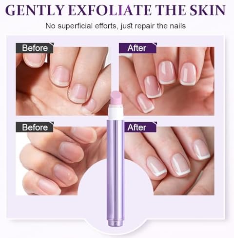 3-in-1 Nail Care Pen, Cuticle Oil Cuticle Pusher Nail Oil Pen, Cuticle Oil Pens for Hangnails, Dry & Damaged Nails, Moisturize Strengthen Brighten Nails Care (1, one size) - Image 4