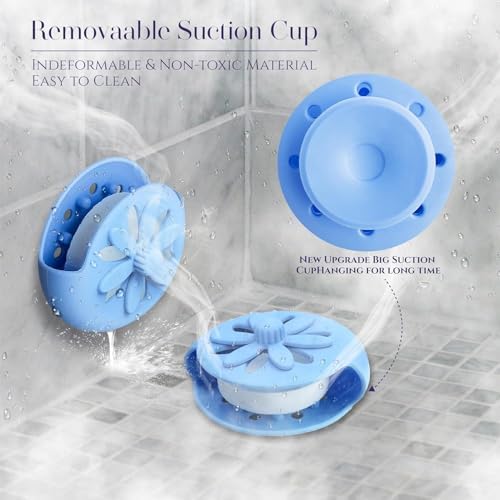 Shower Steamers Tray Blue, Shower Steamer Holder with Big Suction Cup - Image 2