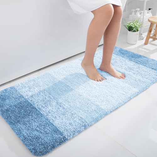 OLANLY Bathroom Runner Rug 47x24, Extra Soft Absorbent Microfiber Bath Rugs by OLANLY