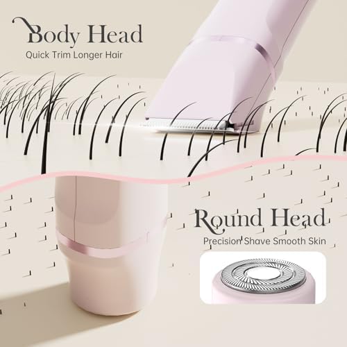 Risina 2-in-1 Bikini Trimmer for Women, Electric Razors for Women, Gifts - Image 3
