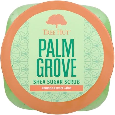 Tree Hut Palm Grove Body Scrub, Exfoliating Sugar Scrub, Vegan, 18 Ounce (Pack of 12) - Image 2
